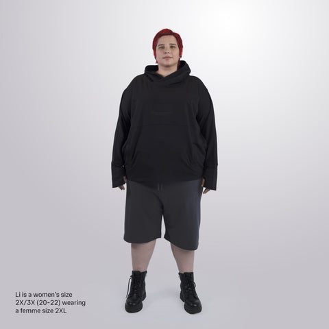 French Terry Harem Shorts