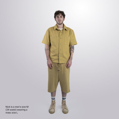 French Terry Harem Shorts