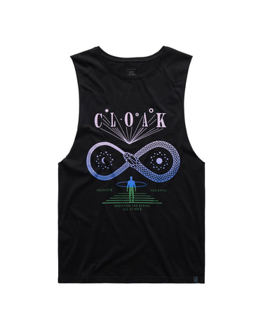 INFINITUM SERPENTIS MUSCLE TEE BLK