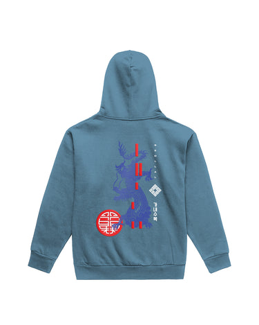 SEOLLAL BLUE DRAGON CORDLESS HOODIE PEBL