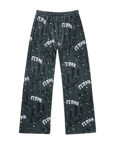 RUBBERHOSE PAJAMA PANTS BLK