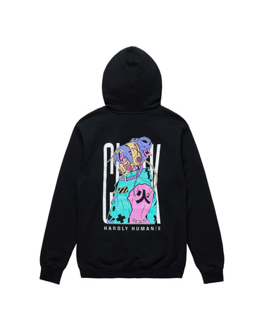 HARDLY HUMAN/E HOODIE BLACK HOODIE HARDLY HUMANE 