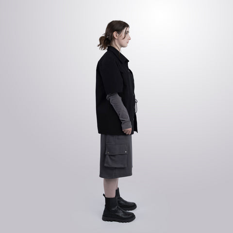 Twill Short Sleeve Shacket