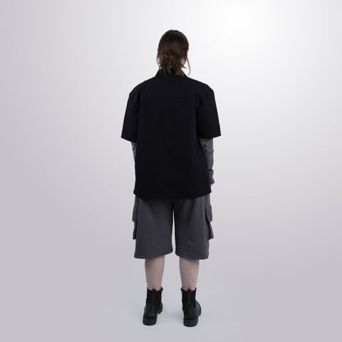Twill Short Sleeve Shacket