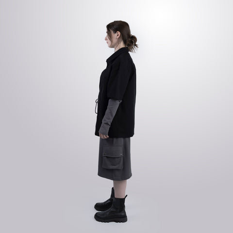 Twill Short Sleeve Shacket