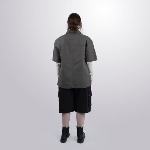 Twill Short Sleeve Shacket