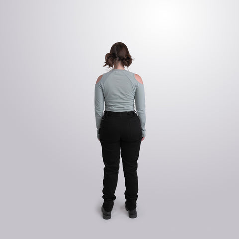 Cutout Cropped Long Sleeve