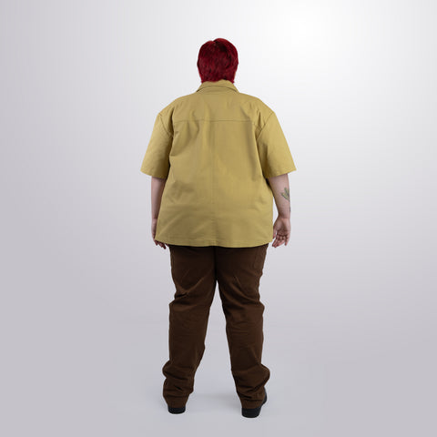 Twill Short Sleeve Shacket