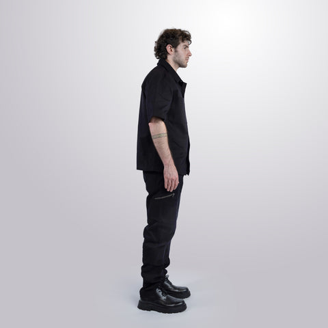 Twill Short Sleeve Shacket