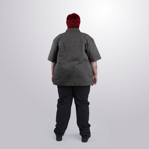 Twill Short Sleeve Shacket