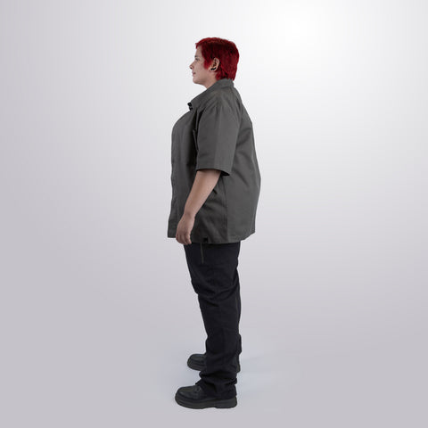 Twill Short Sleeve Shacket