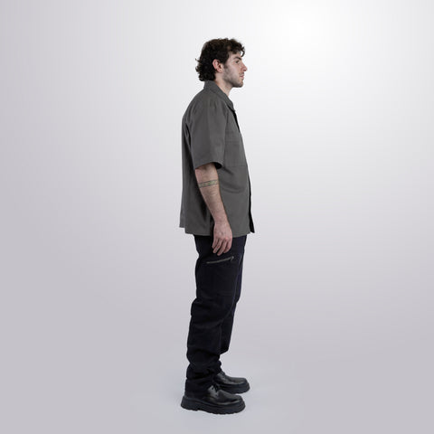 Twill Short Sleeve Shacket