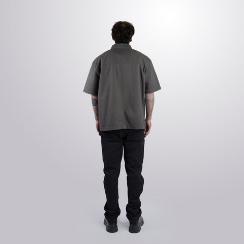 Twill Short Sleeve Shacket
