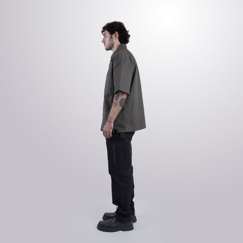 Twill Short Sleeve Shacket