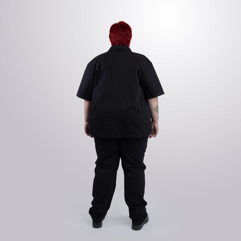 Twill Short Sleeve Shacket