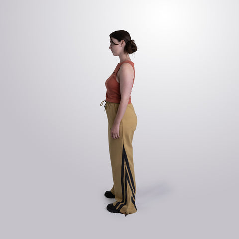 Adjustable Wide-leg Sweatpants