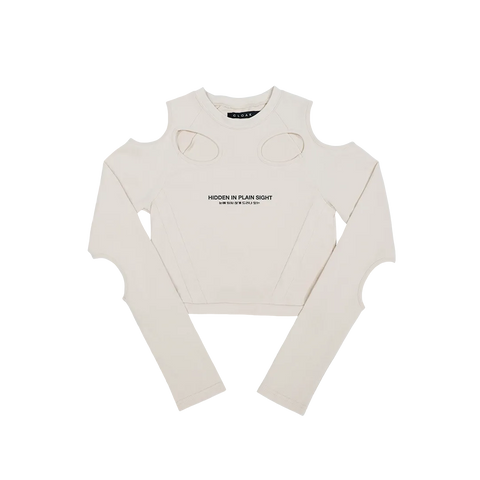 Cutout Cropped Long Sleeve