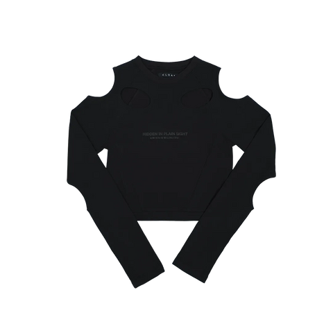 Cutout Cropped Long Sleeve