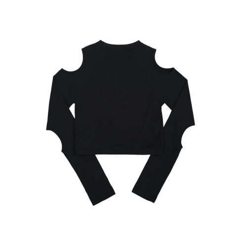 Cutout Cropped Long Sleeve