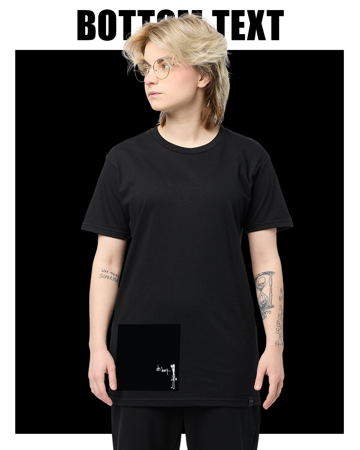ODDLY SPECIFIC LITTLE GUY TEE BLK