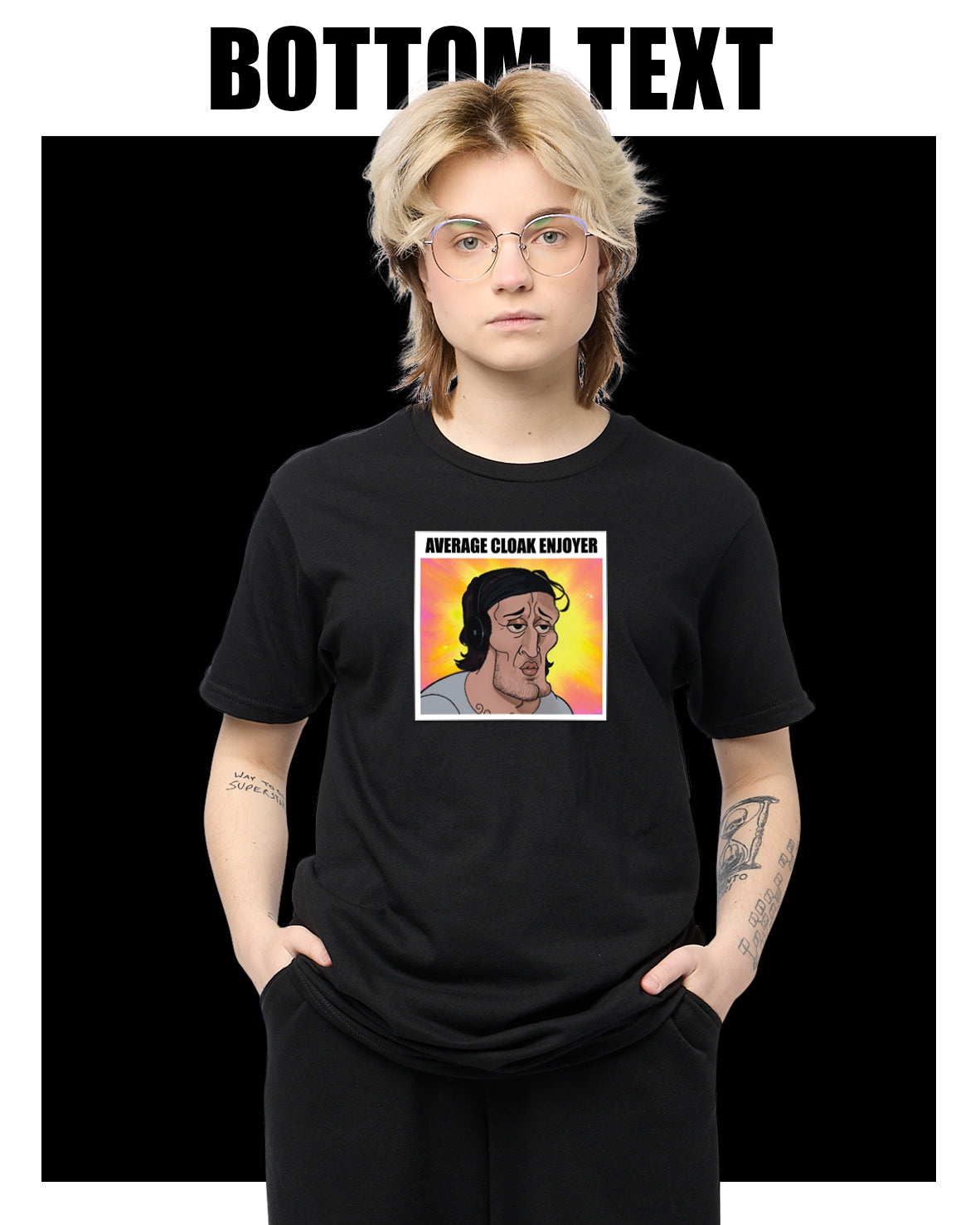ODDLY SPECIFIC PORTRAIT TEE BLK