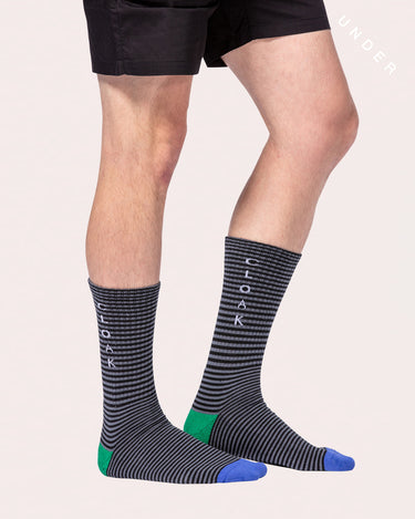 COMF BLOCKED CREW SOCKS