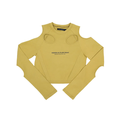 Cutout Cropped Long Sleeve