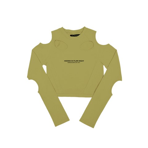 Cutout Cropped Long Sleeve