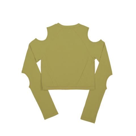 Cutout Cropped Long Sleeve