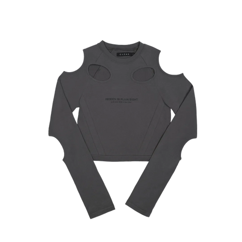 Cutout Cropped Long Sleeve