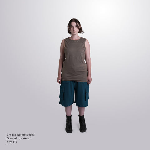 Seamed Panel Tank Top