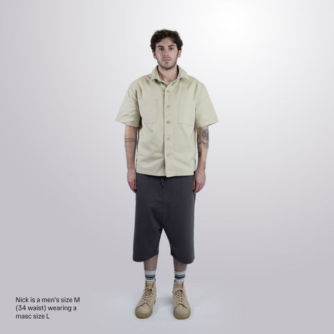French Terry Harem Shorts