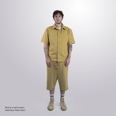 Twill Short Sleeve Shacket