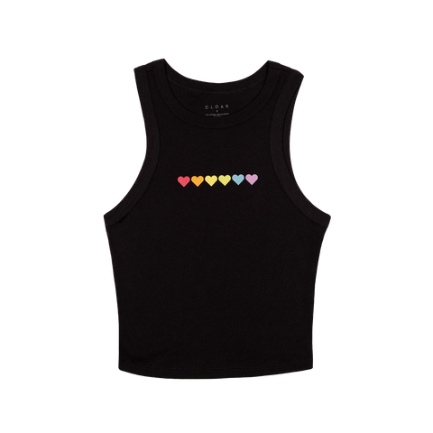 Prism Hearts Cropped Tank