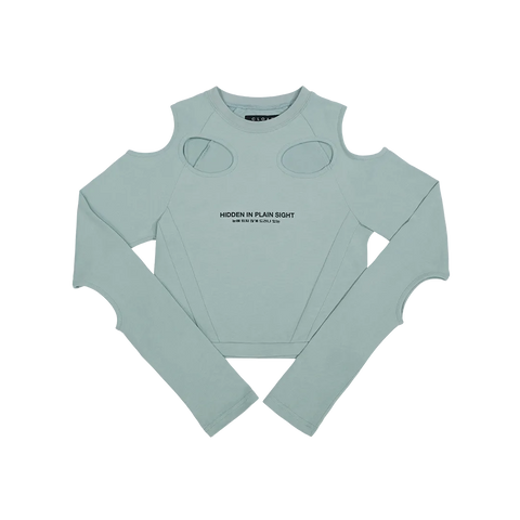 Cutout Cropped Long Sleeve