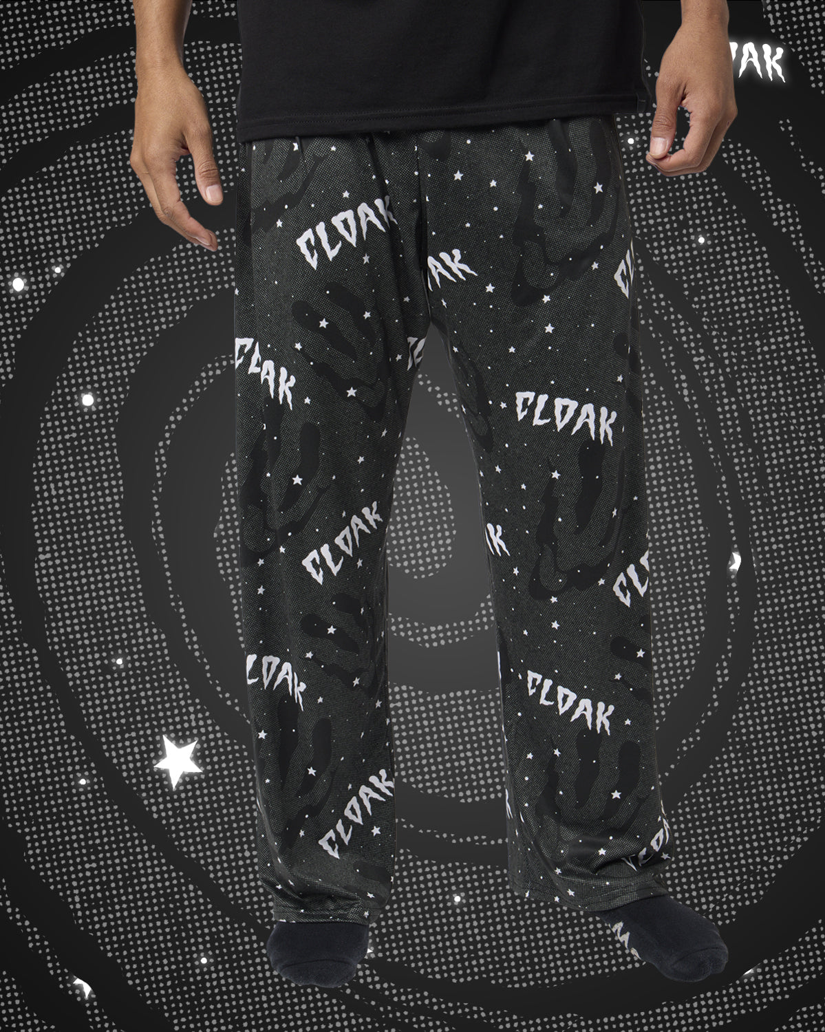 RUBBERHOSE PAJAMA PANTS BLK