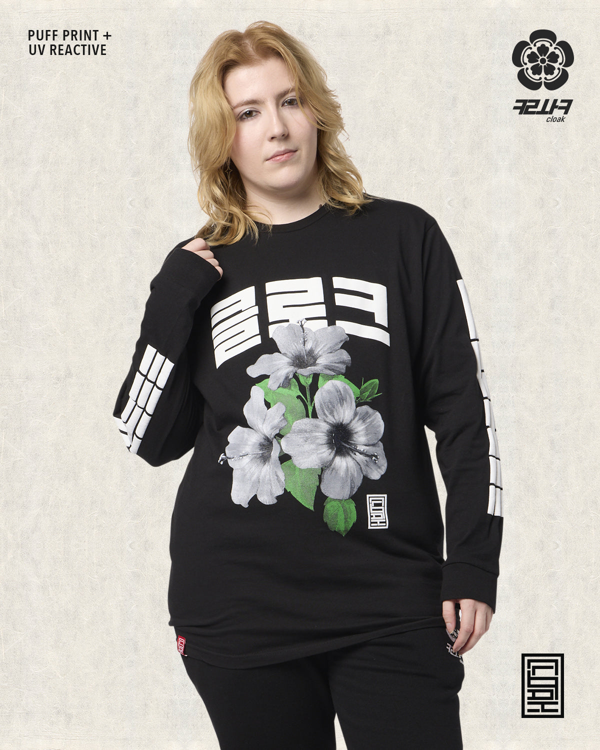 CHUSEOK II OS RELAXED LS TEE BLACK