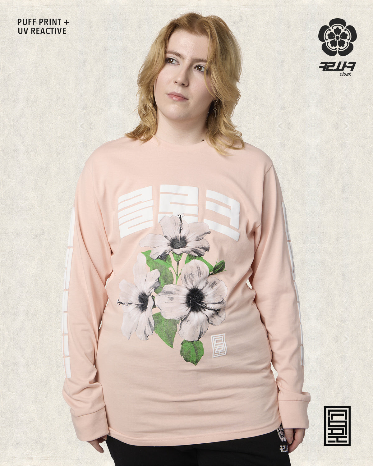 CHUSEOK II OS RELAXED LS TEE PALE PINK