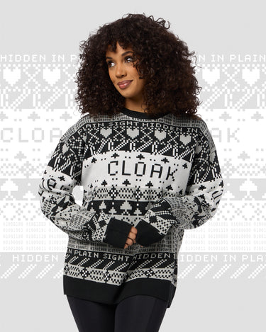 CYBER CLAUS SWEATER BLK