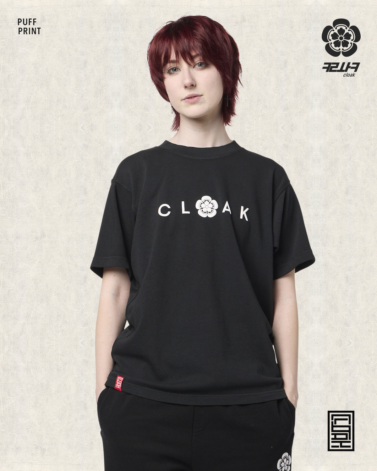 CHUSEOK II CURVED TEE BLACK