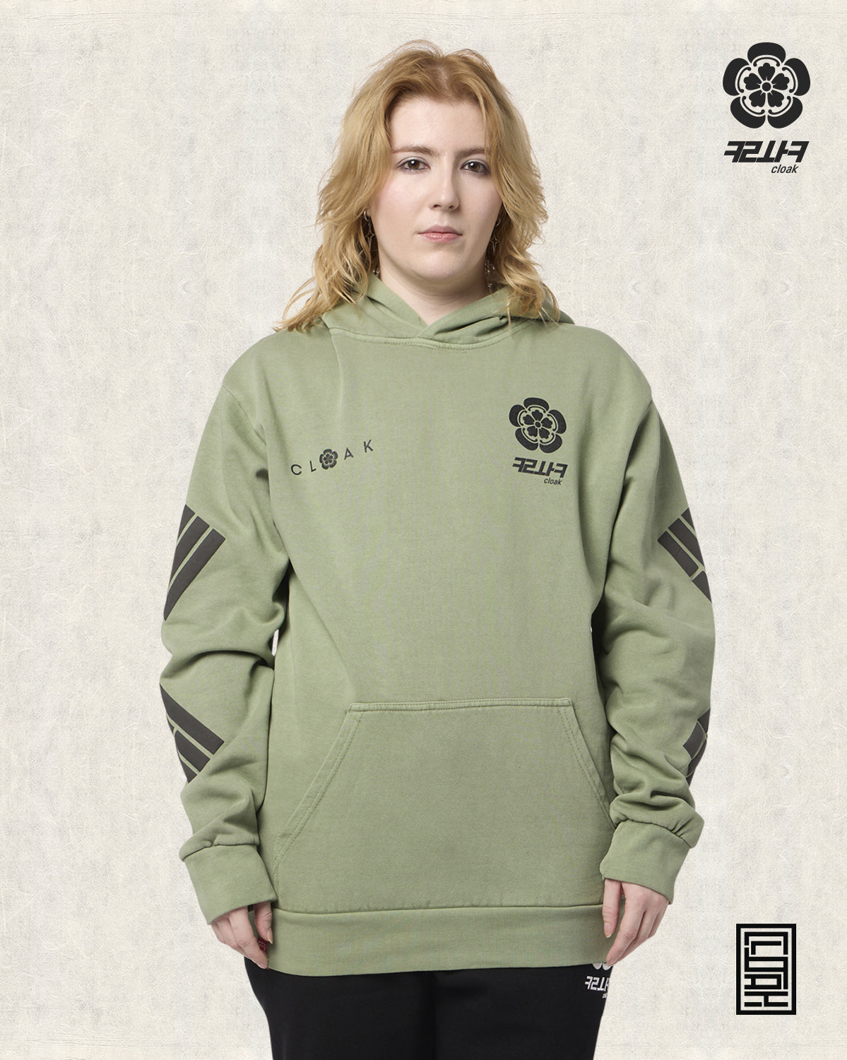 CHUSEOK II RELAXED HOODIE OIL GREEN